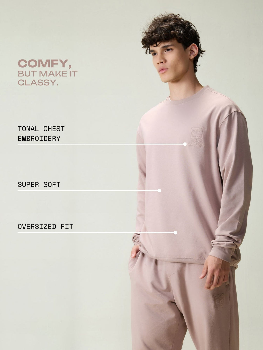 Dusty Pink Everywear Sweatshirt