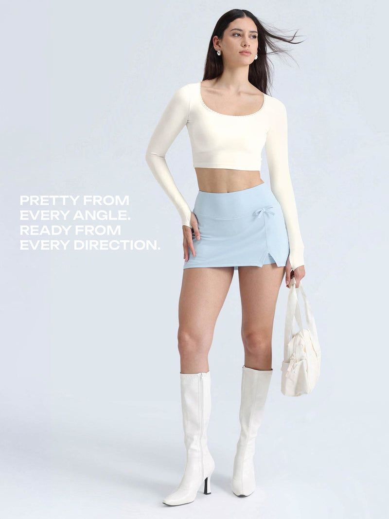 Ivory Lace Scoop Neck Top