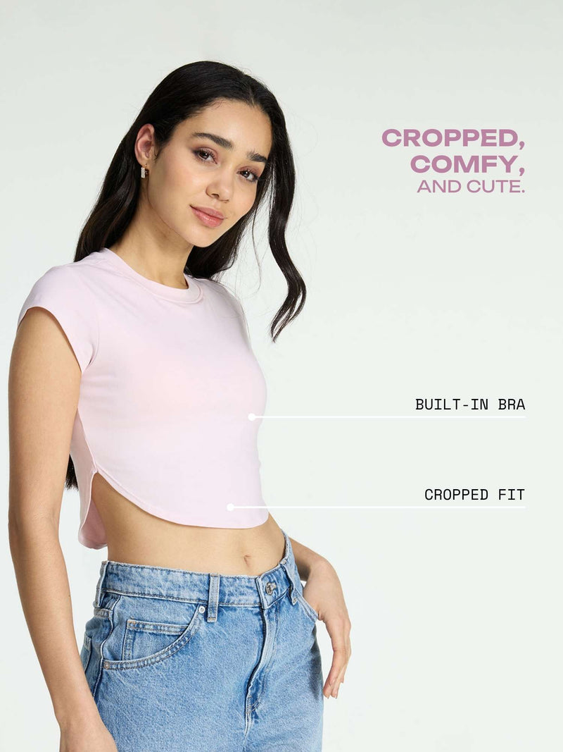 Pink Cotton Baby Tee