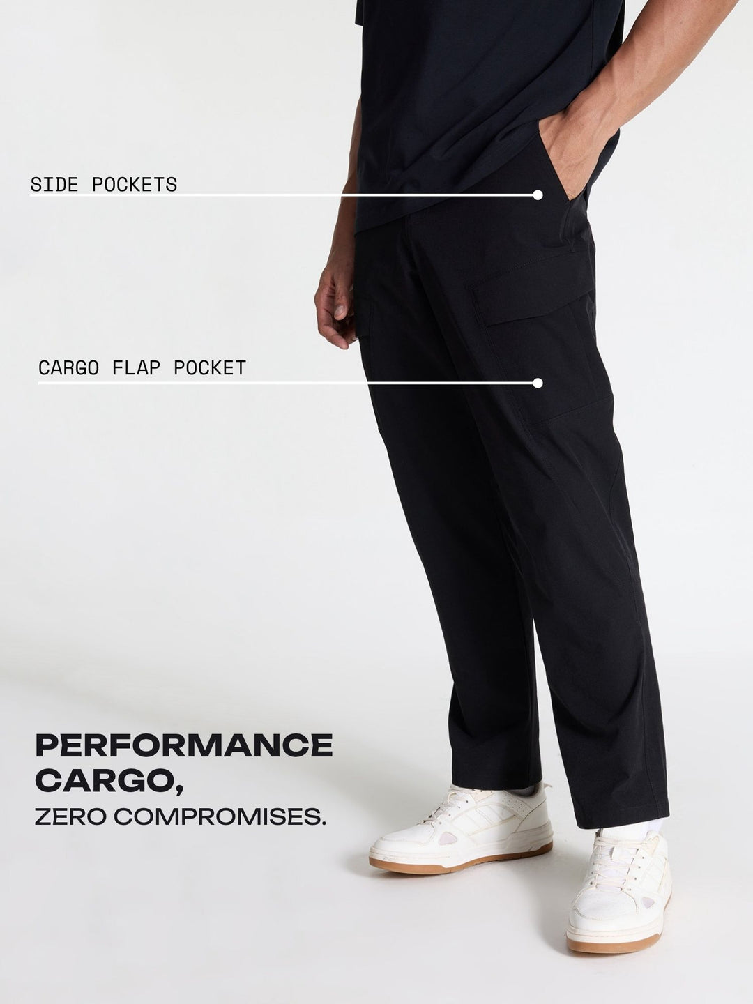 Black Stride Cargo Pants