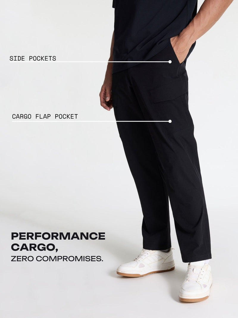 Black Stride Cargo Pants