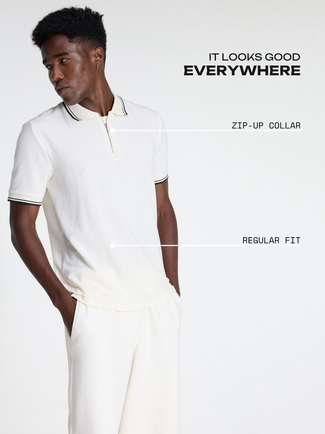 Off-White Urban Zipper Polo