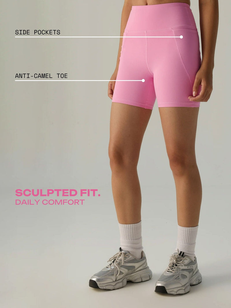 Pink Sculpt Booty Shorts