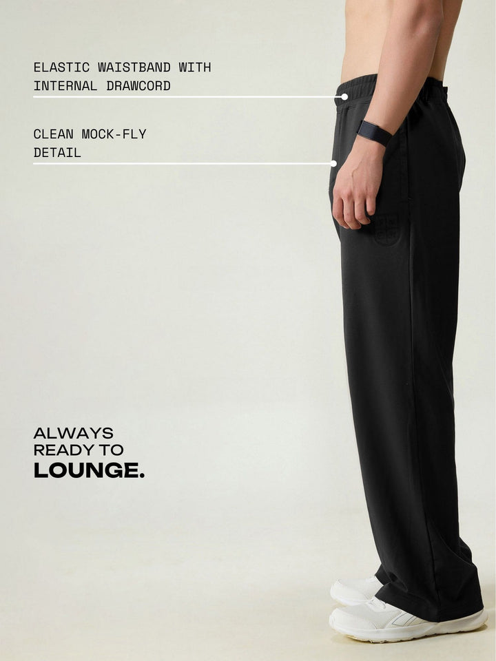 Black Wide Leg Joggers