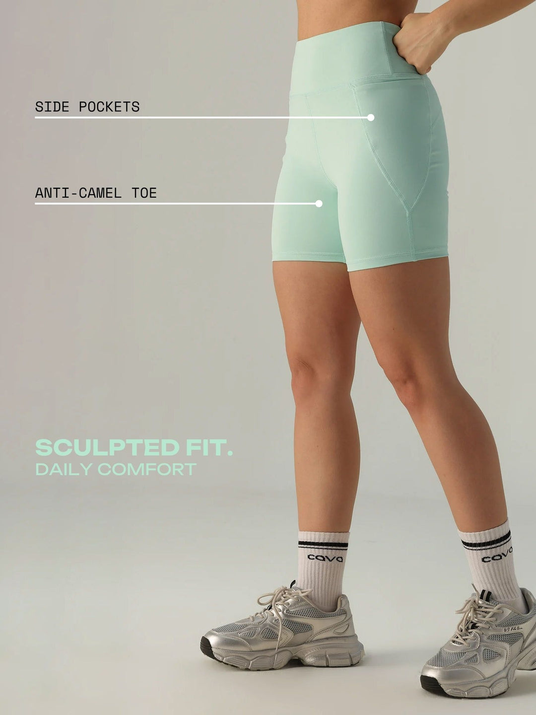 Mint Sculpt Booty Shorts