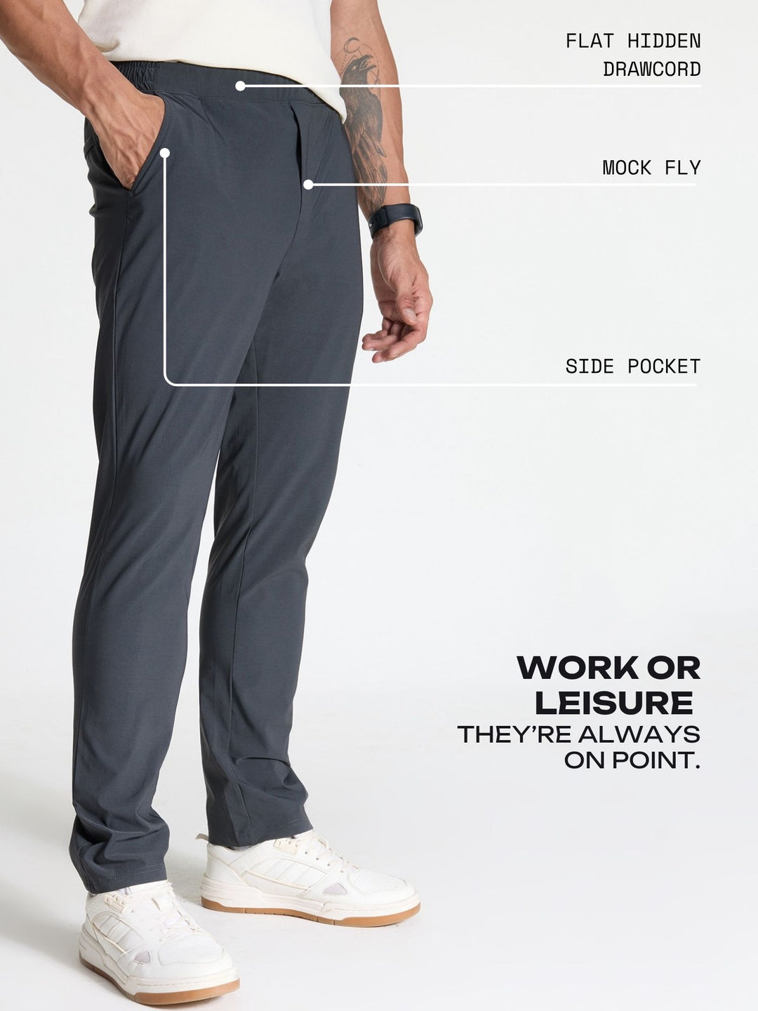 Charcoal Workleisure Pants