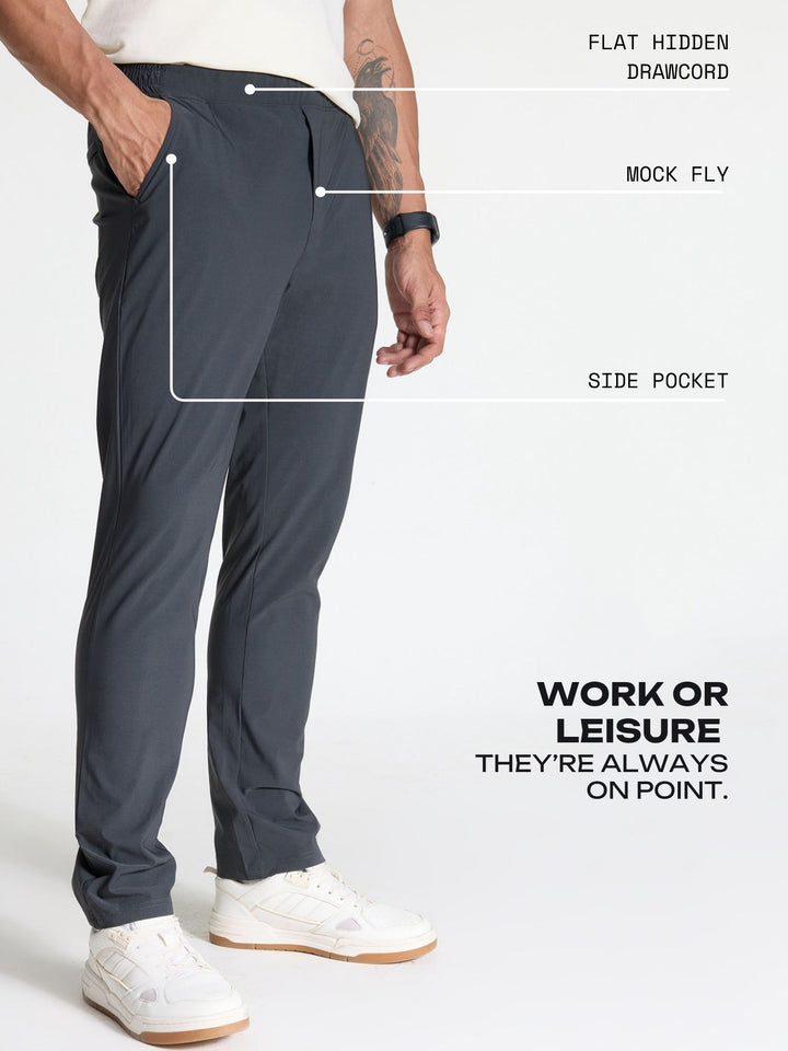 Charcoal Workleisure Pants