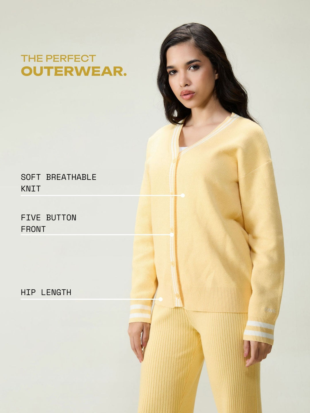 Yellow Club Cardigan