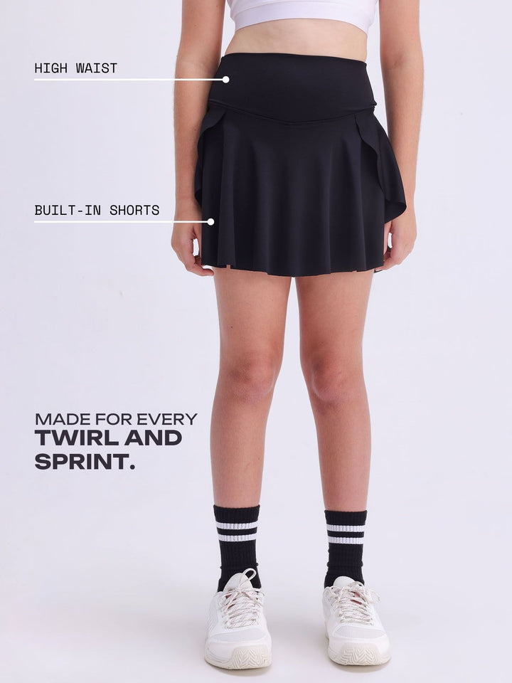 Black Next Gen Swirl Skorts
