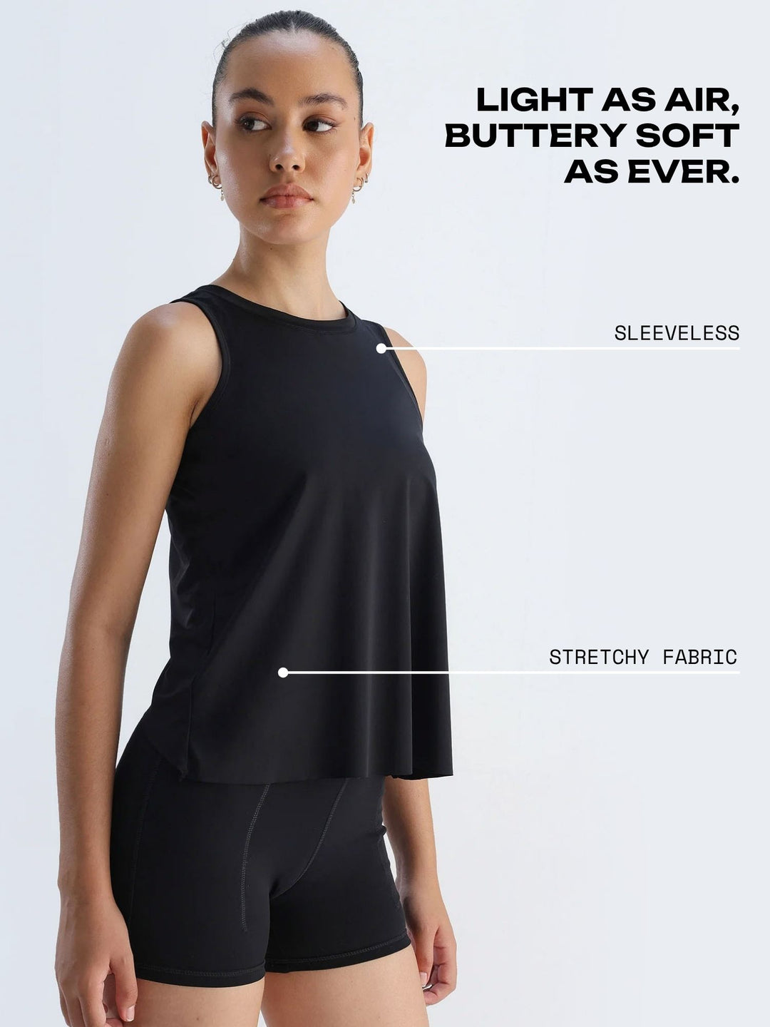 Black Overlap Tank
