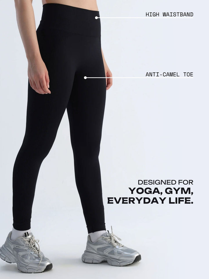 Black Sky-Rise Leggings