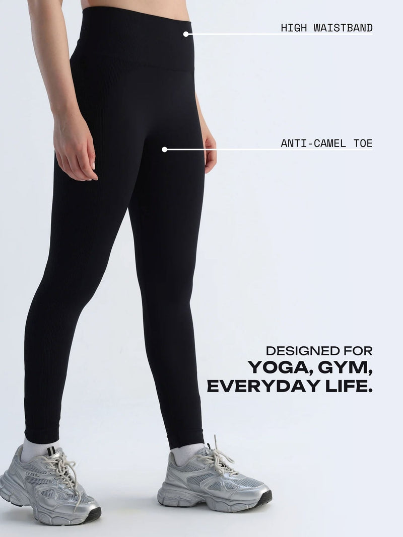 Black Sky-Rise Leggings