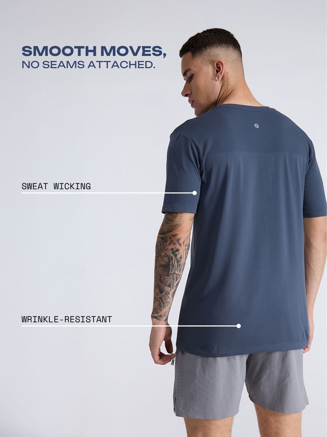 Ash Pulse Seamless Tee