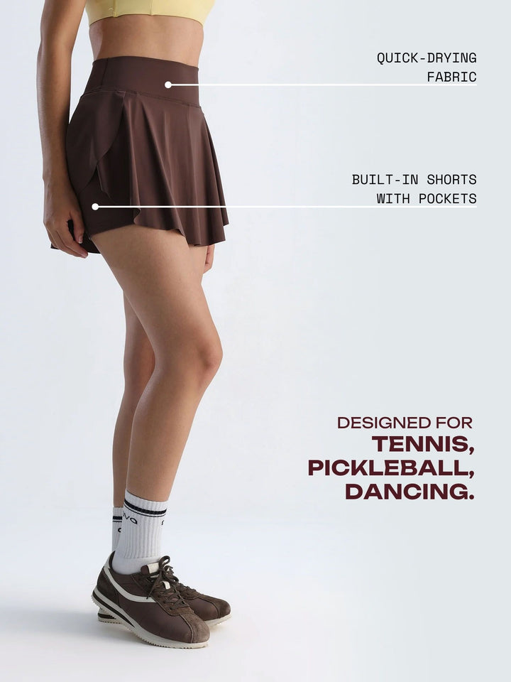 Toasted Swirl Tennis Skorts