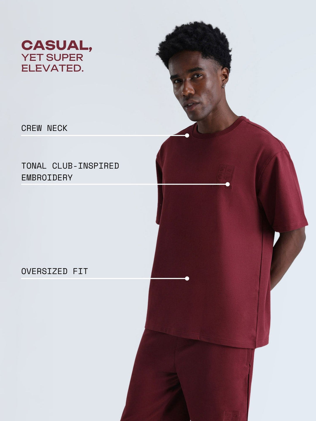 Maroon Everywear Leisure Tee