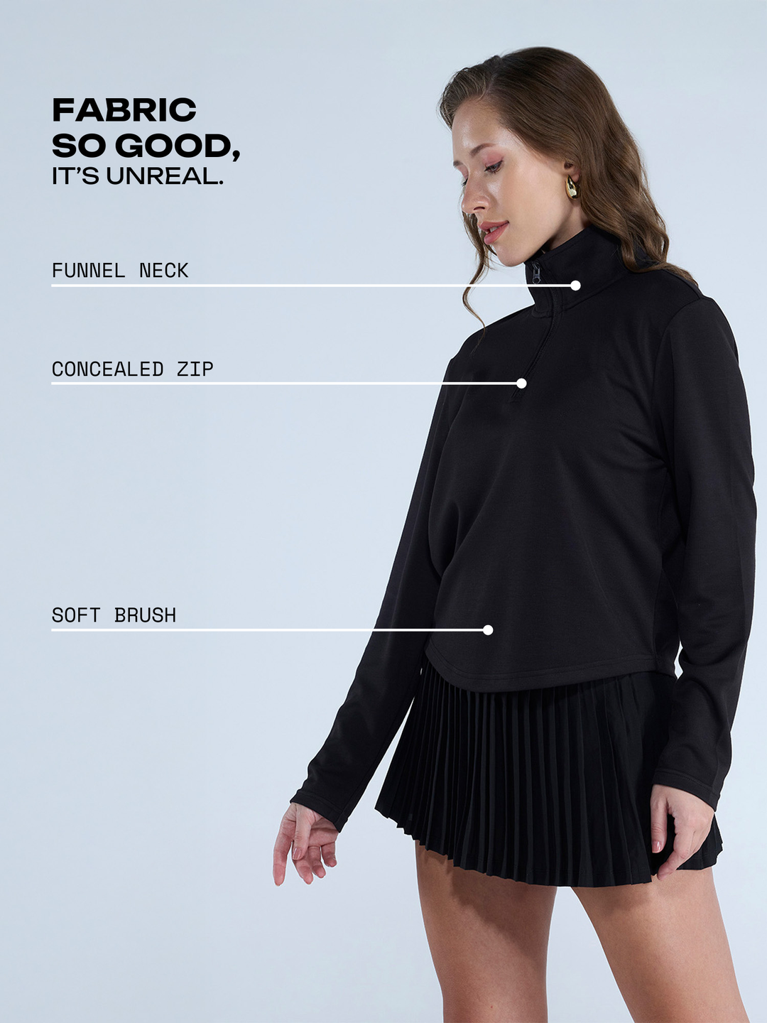 Black Adaptive Quarter Zip