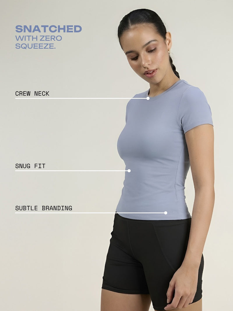 Storm Blue Sculpt Core Top