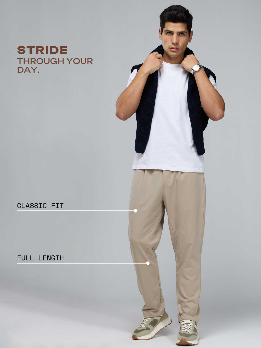 Light Beige Everywear Joggers