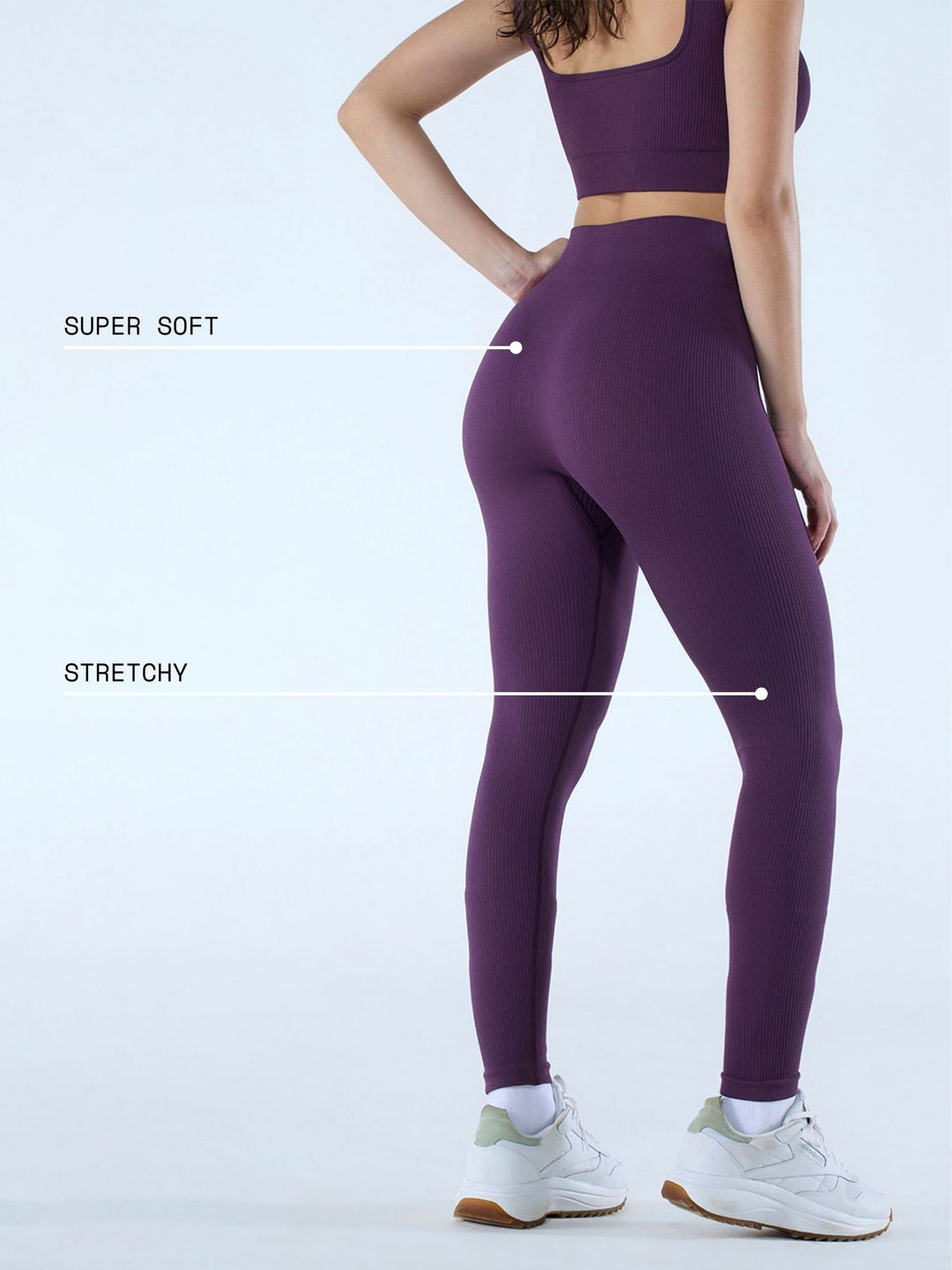 Plum Seamless Cinched Leggings