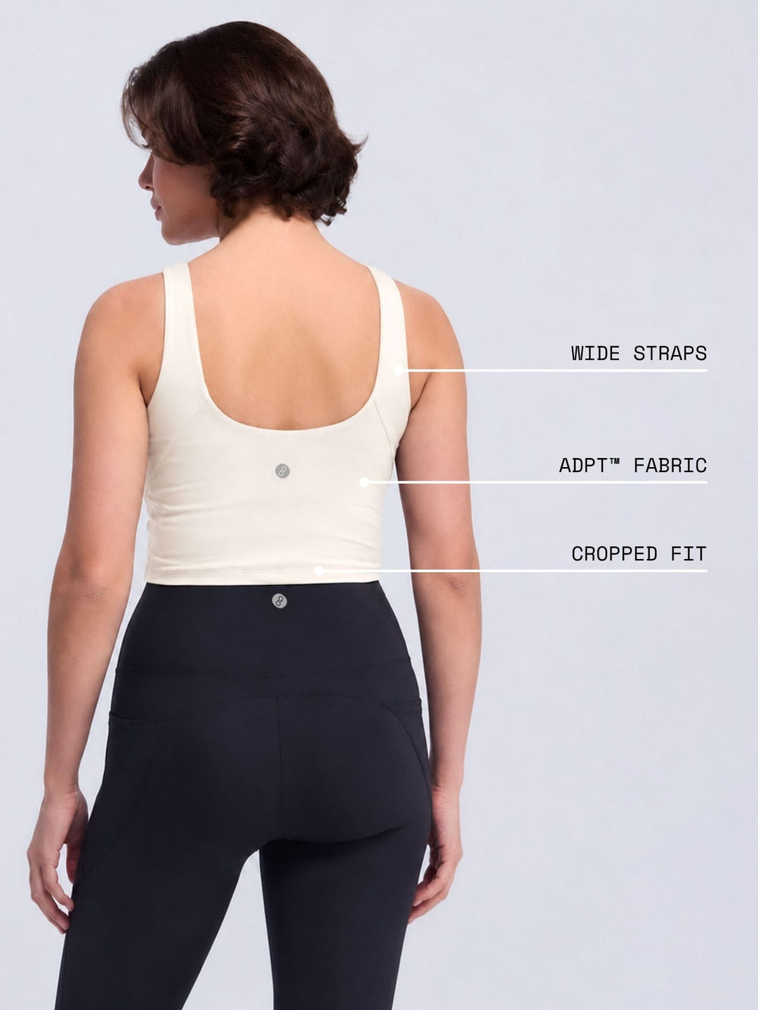 Ivory Refine Crop Tank