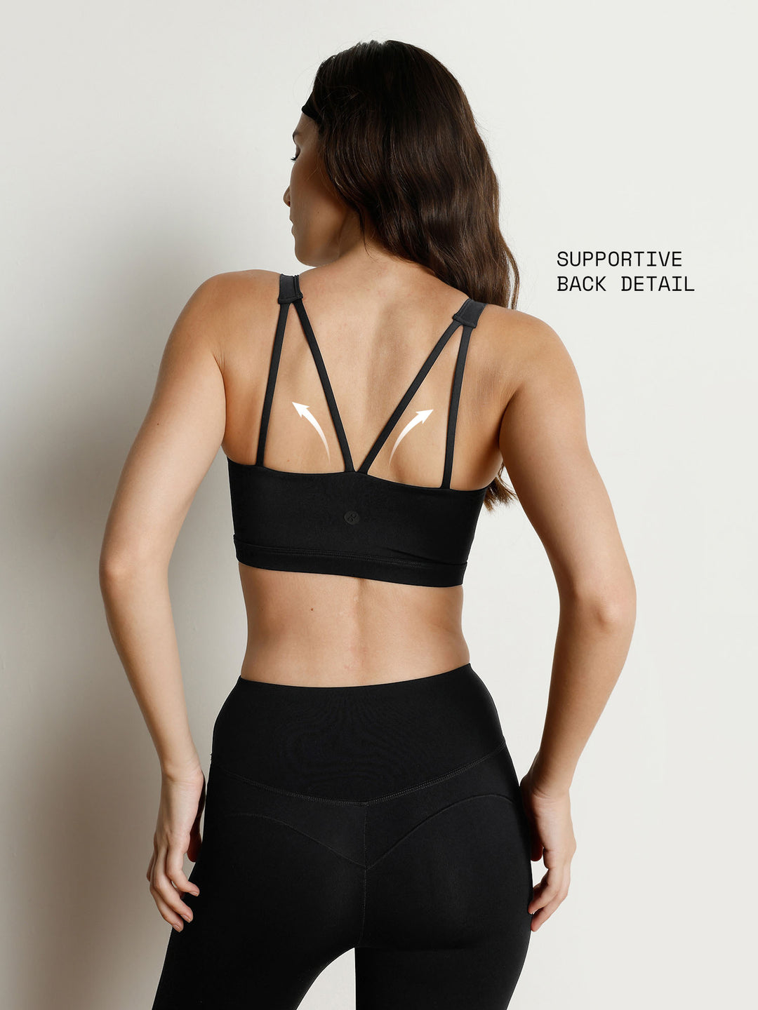 Black Splitline Sports Bra