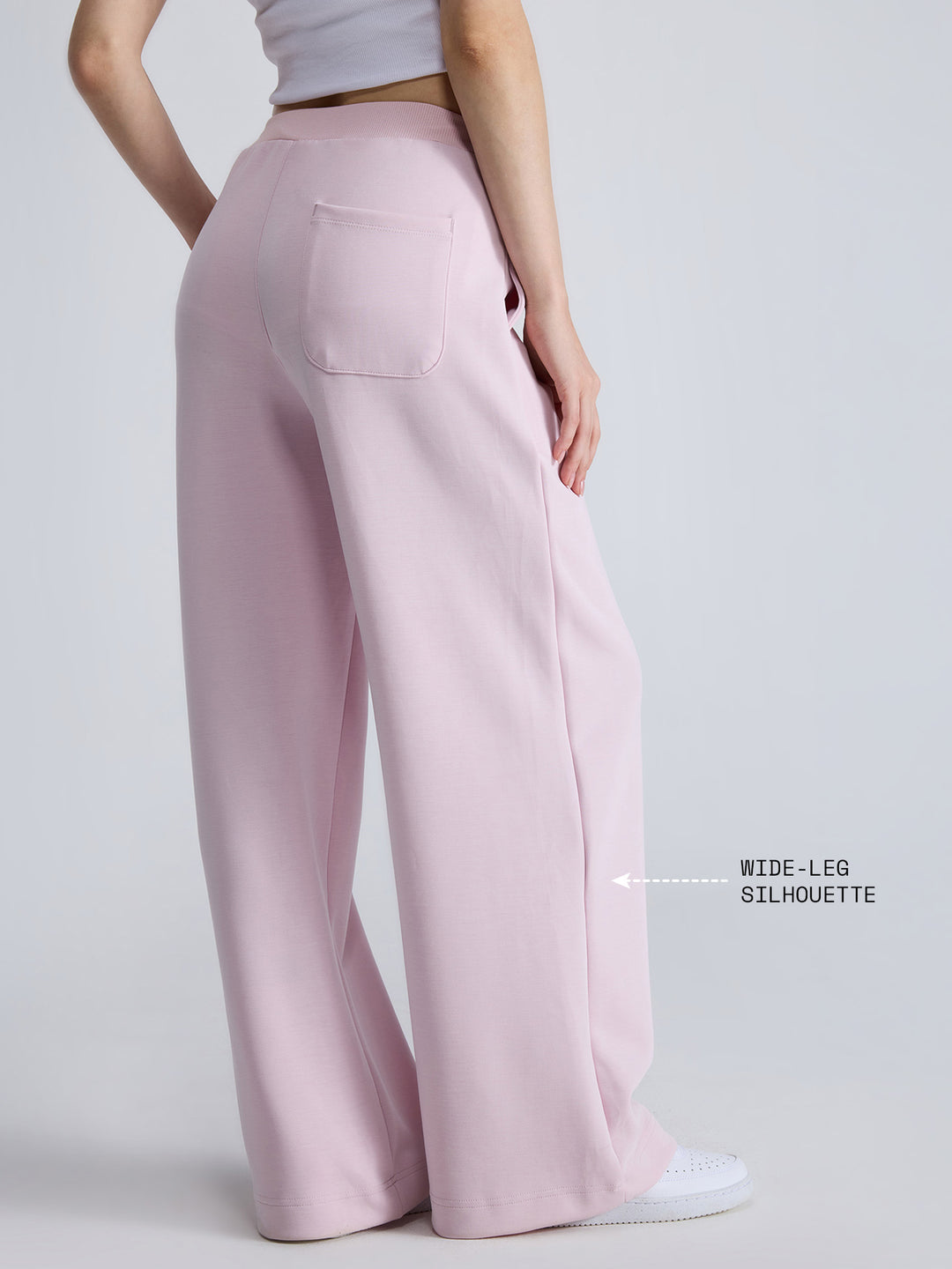 Blush Mello Wide Leg Joggers - Women