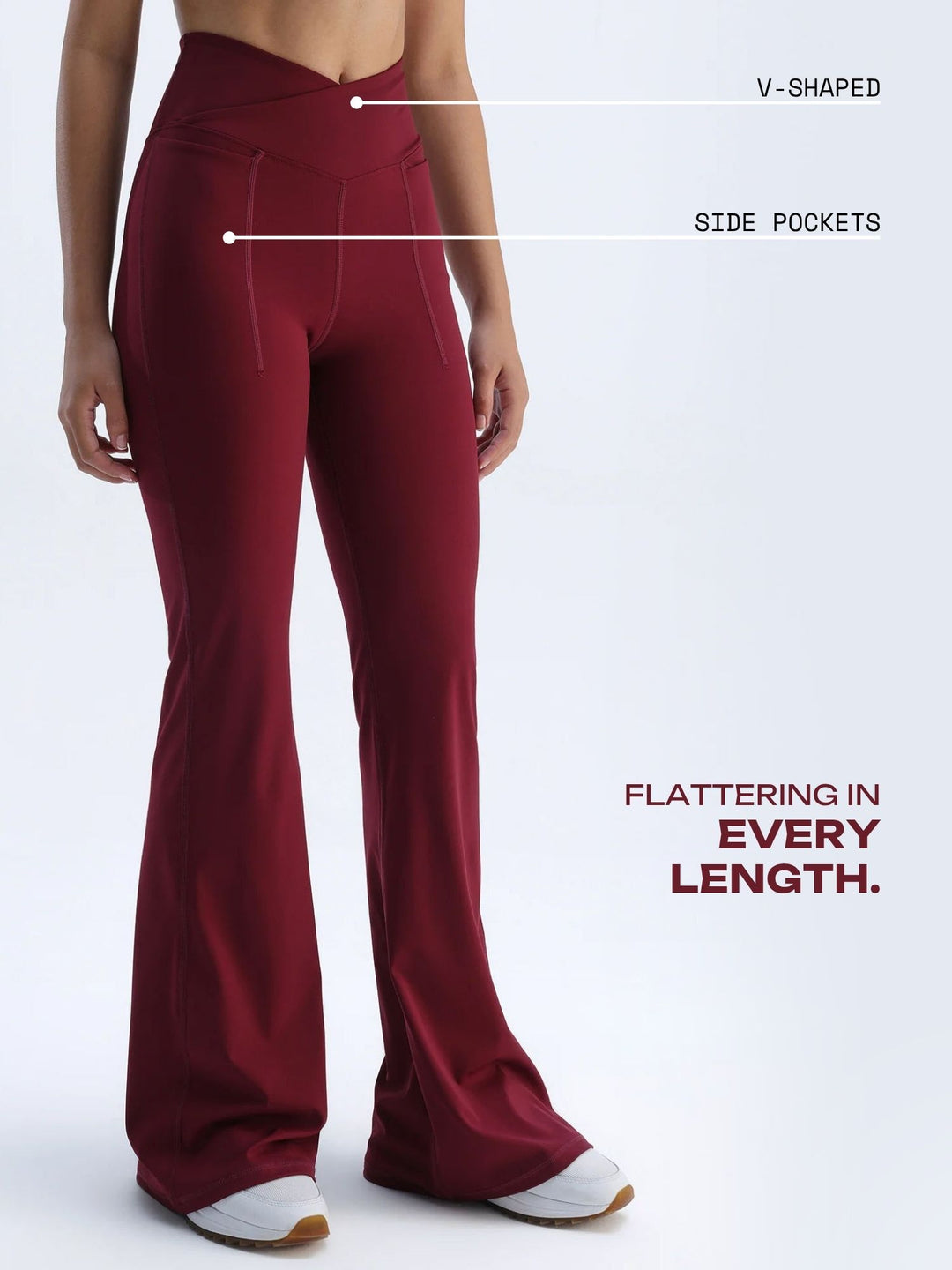 Cherry Hourglass Flared Leggings