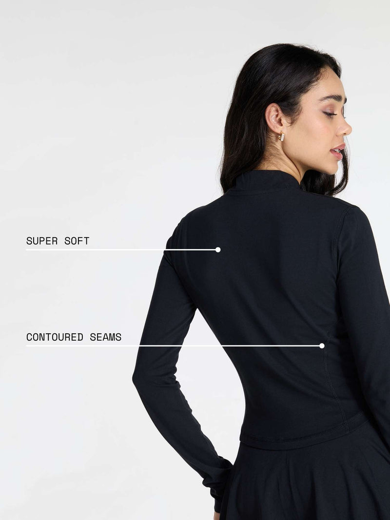 Black Cotton Recovery Jacket