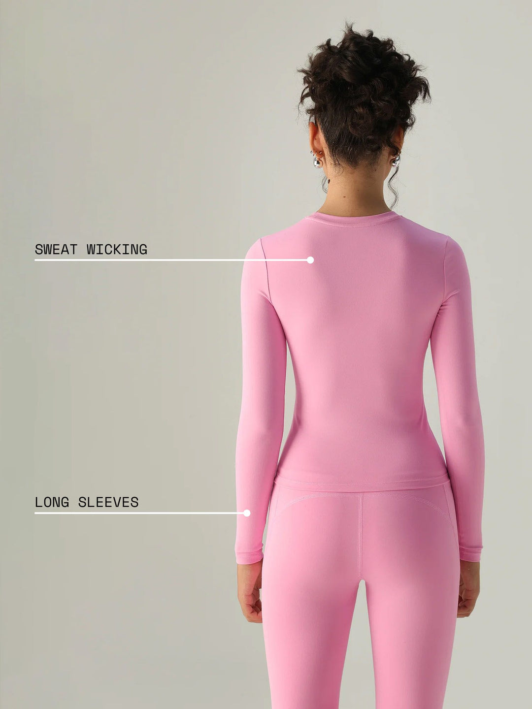Pink Sculpt Crew Top