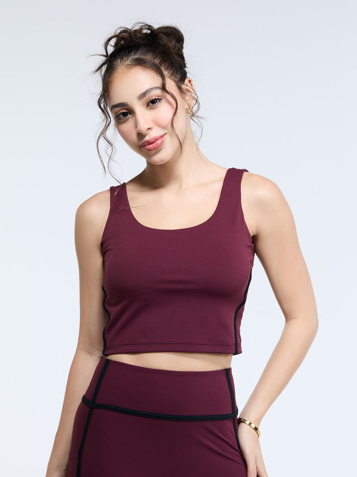 Aerial Contrast Crop Tank - Pack of 2