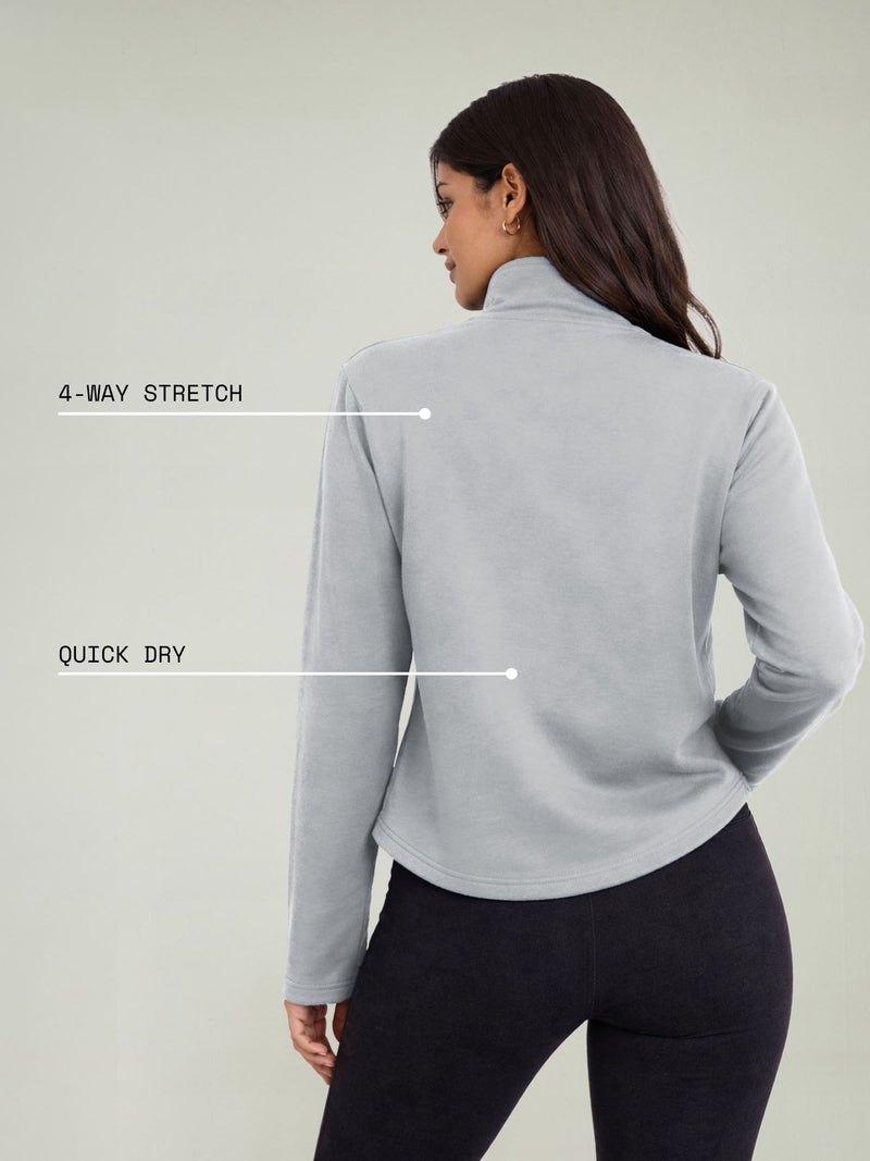 Grey Adaptive Half Zip