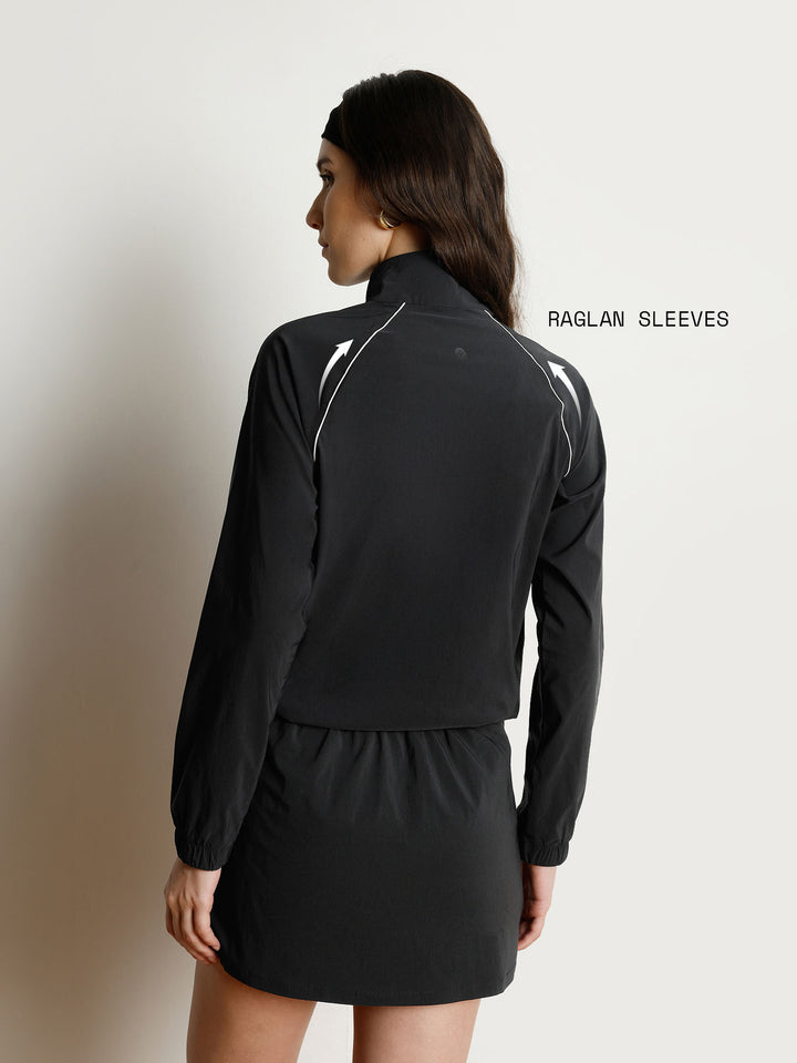 Black Rally Quarter Zip Jacket