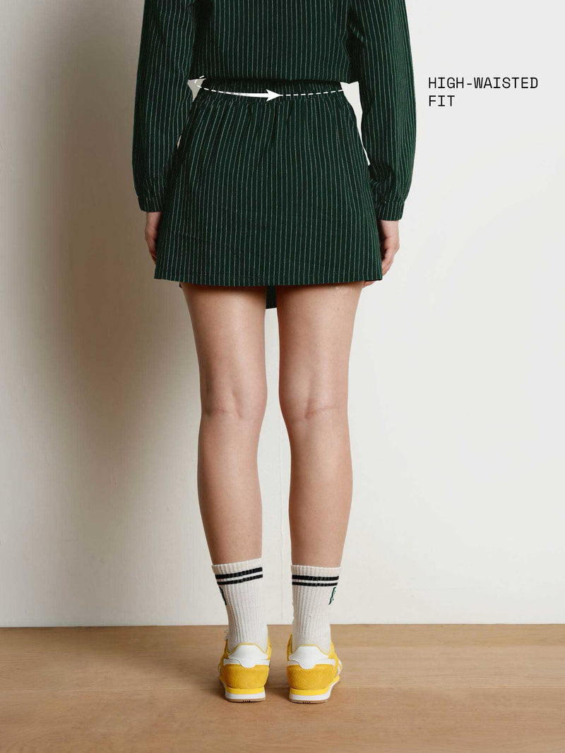 Pine Stripe Wrap Woven Skorts