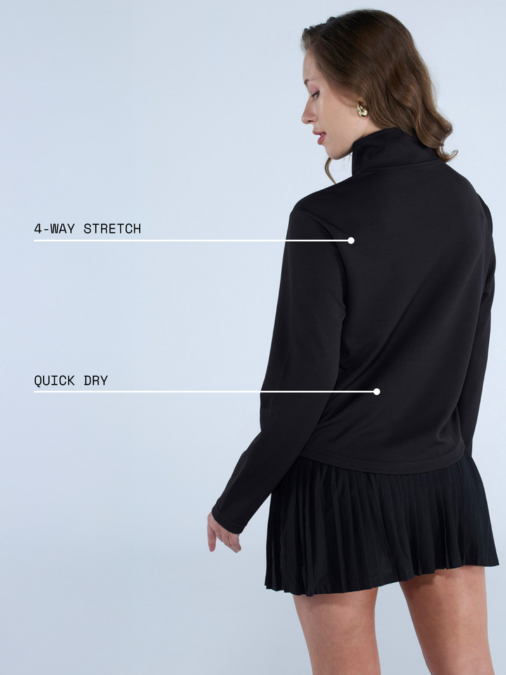 Black Adaptive Quarter Zip