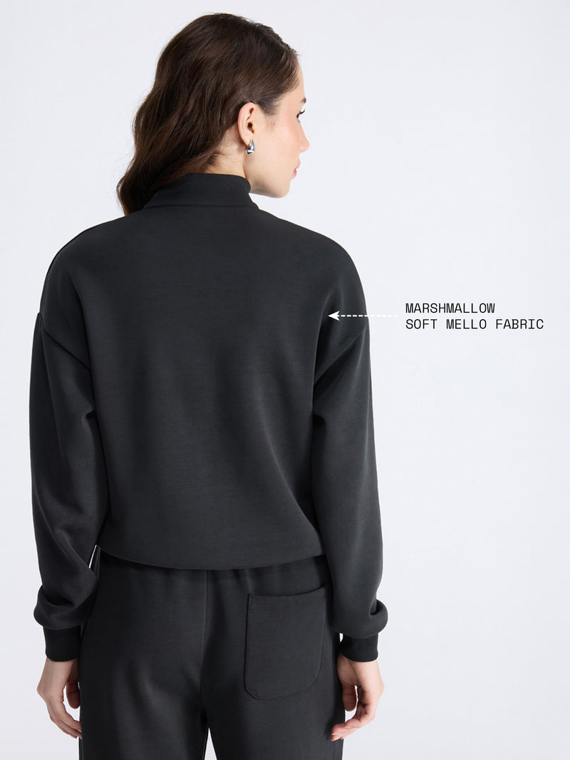 Black Mello Q-Zip Sweatshirt