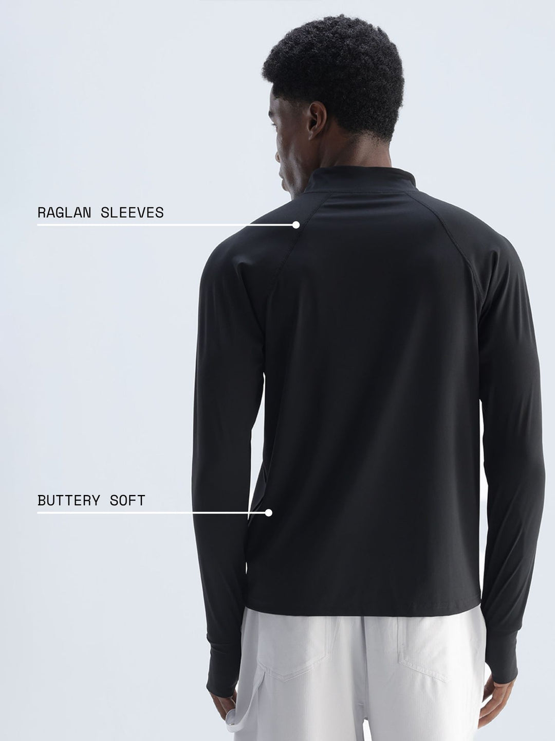 Black Athletic Quarter-Zip