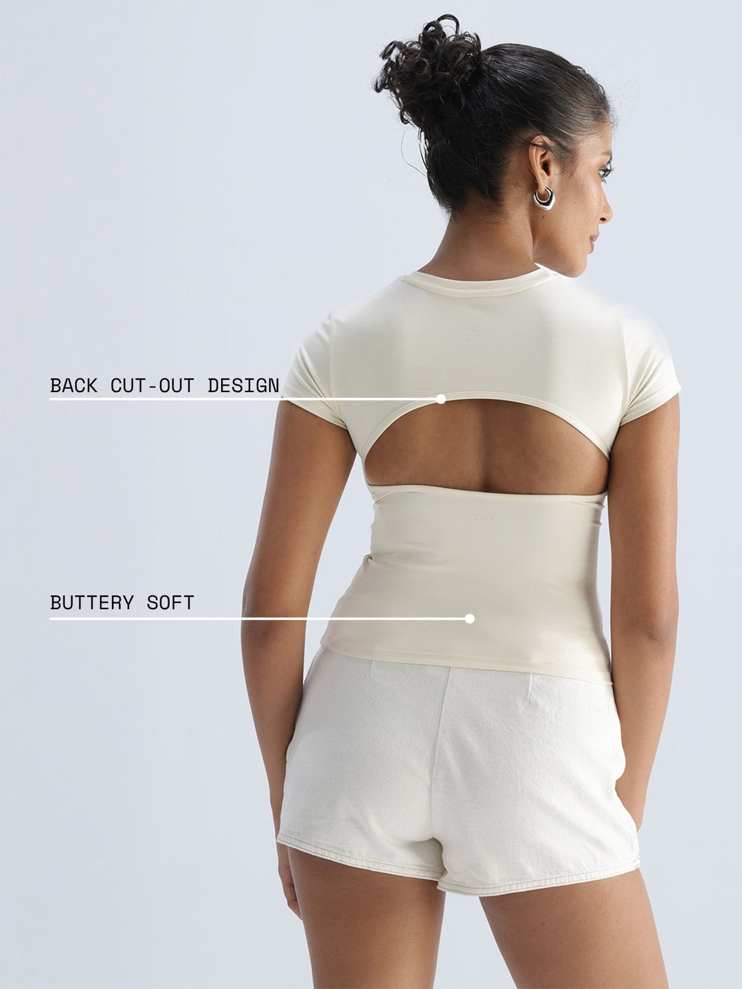 Ivory Sleek Backless Built-in Top