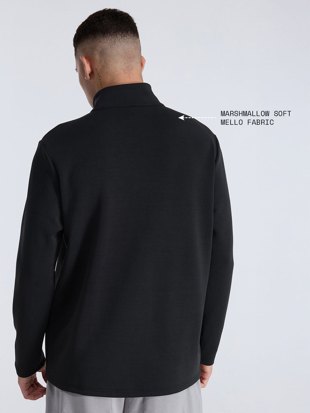 Black Mello Quarter Zip