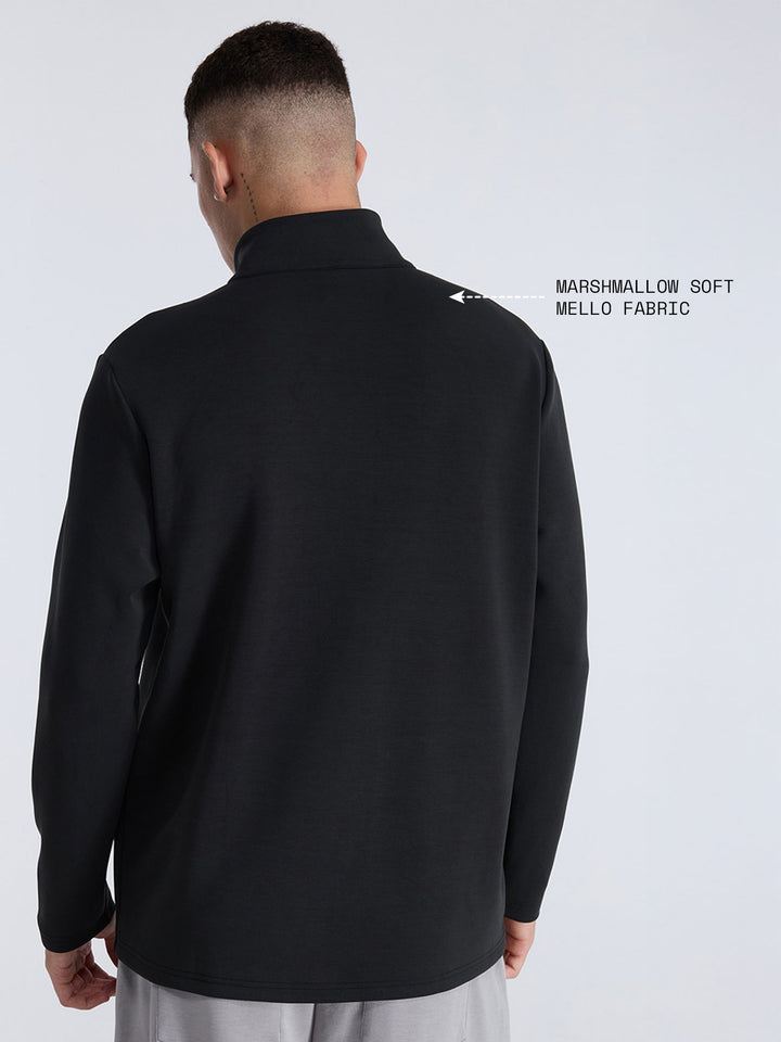 Black Mello Quarter Zip