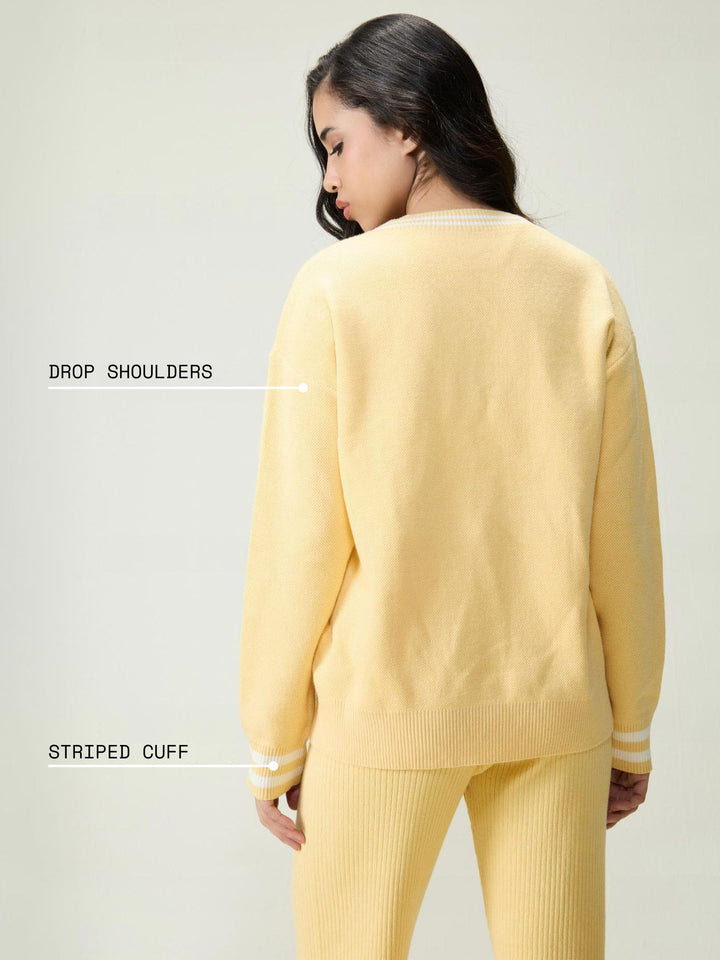 Yellow Club Cardigan