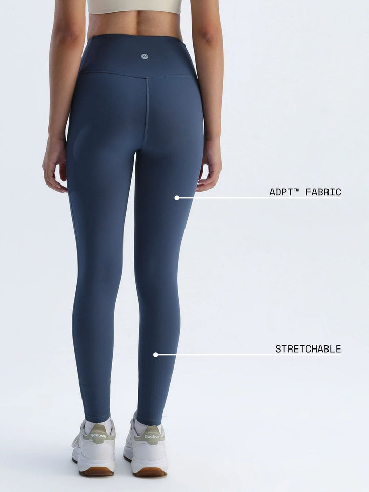 Steel Blue Hourglass Snug Leggings
