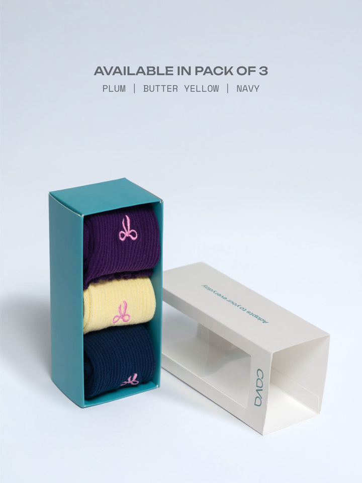 Cava Bowsoft Socks - Pack of 3