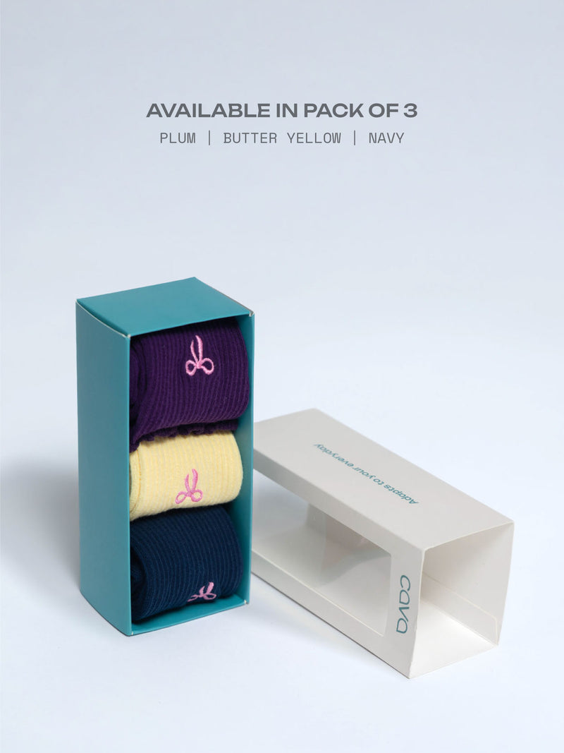 Cava Bowsoft Socks - Pack of 3