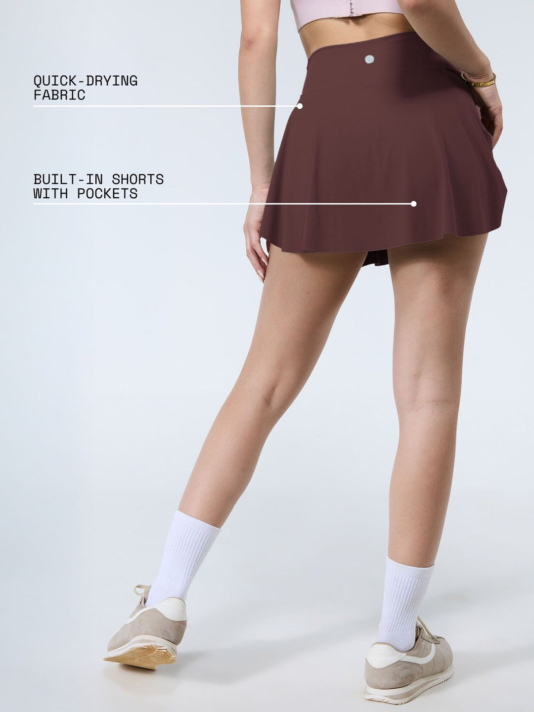 Toasted Swirl Tennis Skorts