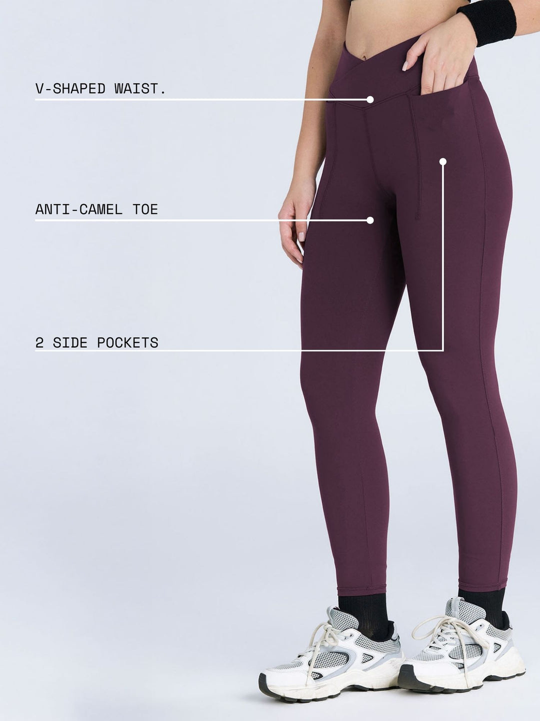 Wine Hourglass Snug Leggings