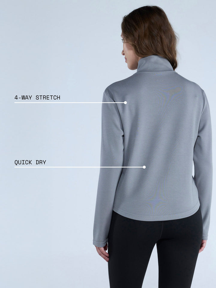 Grey Adaptive Quarter Zip