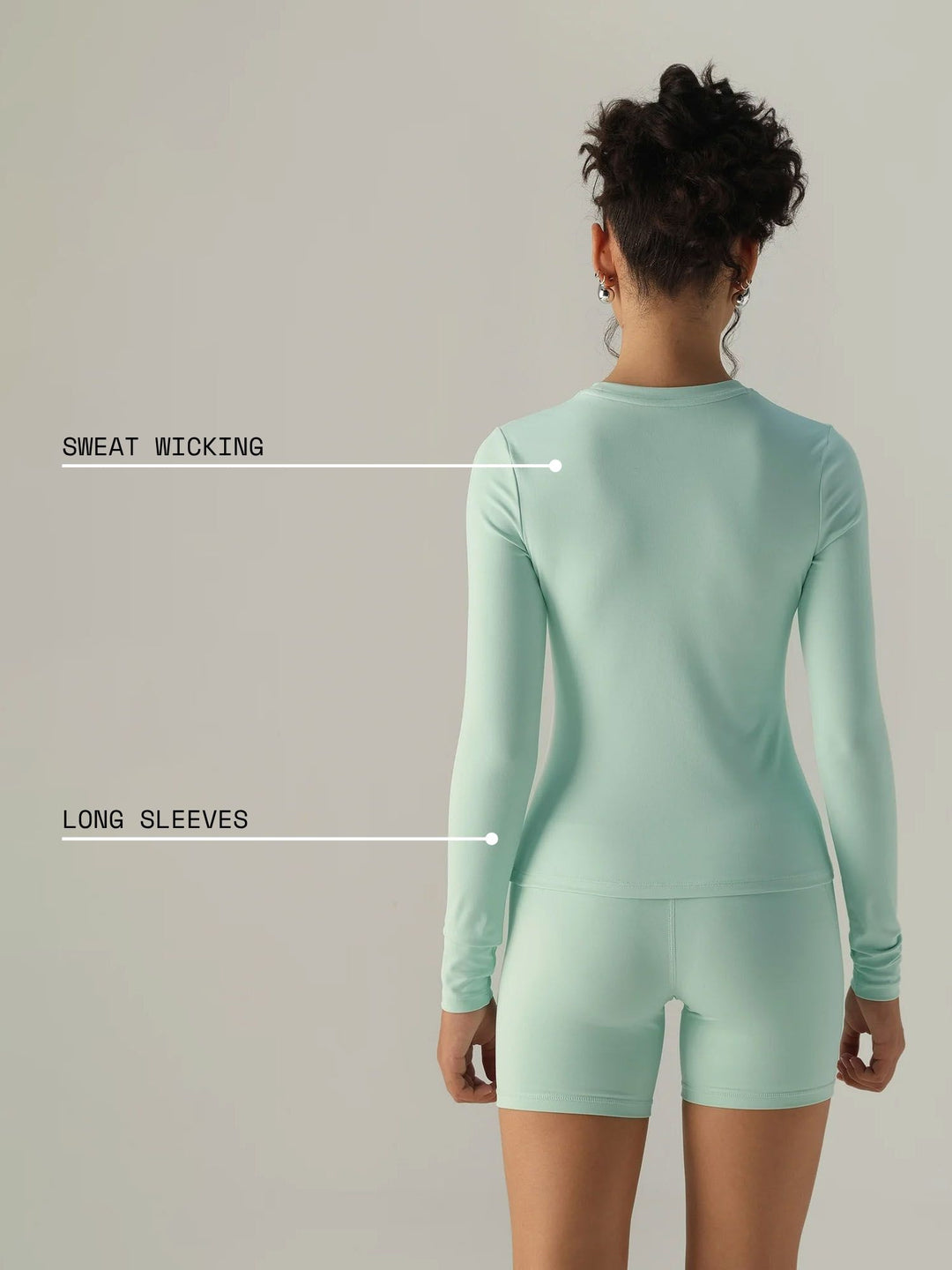 Mint Sculpt Crew Top