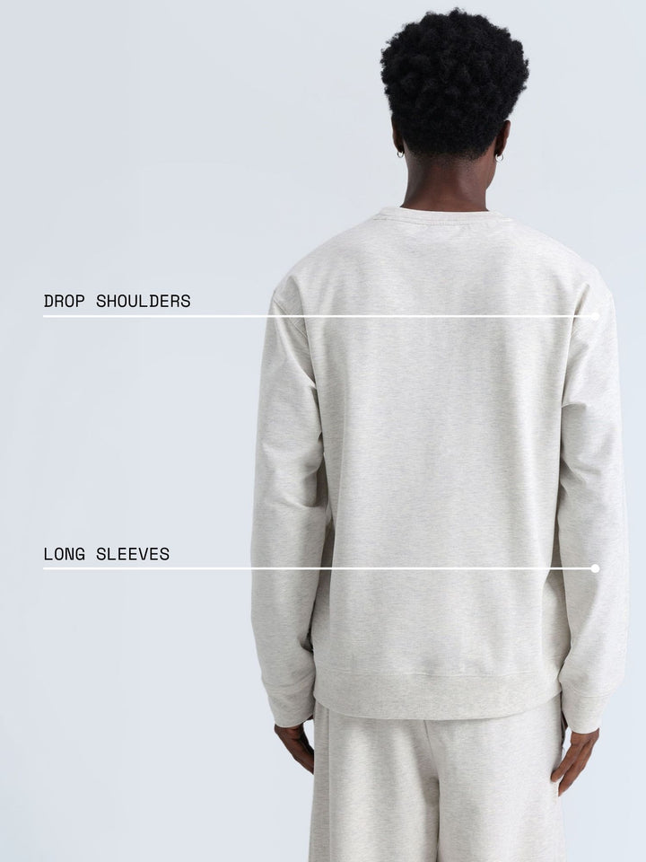 Grey Melange Everywear Sweatshirt