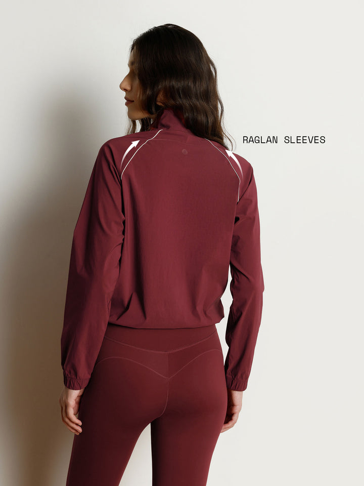 Maroon Rally Quarter Zip Jacket