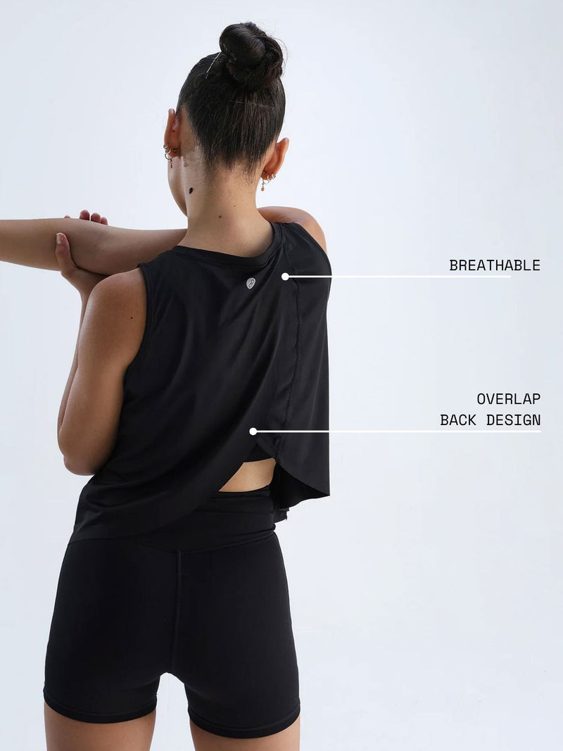 Black Overlap Tank